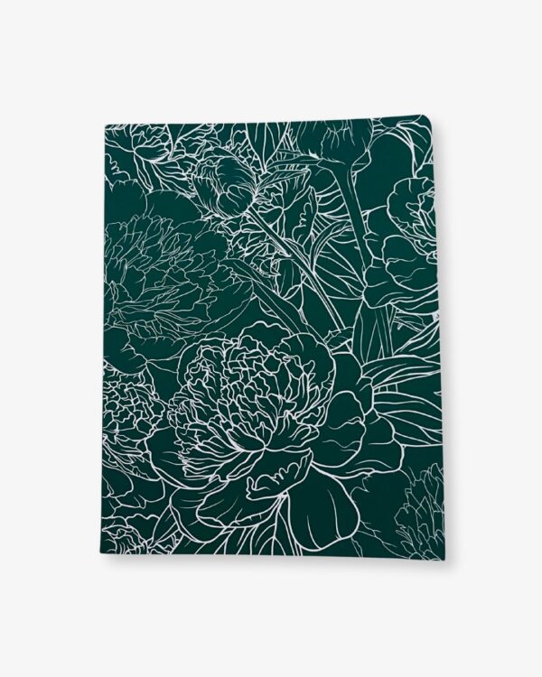 Notebook - FLORAL - Dark green